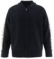 Emporio Armani Cardigan - Knitted - Navy/White