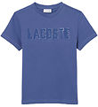 Lacoste Stuttermabolur - Blue Purple M. Lógó