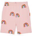 Shorts en Molleton Lacoste - Rose av. Arcs-en-ciel