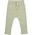 Petit Piao Trousers - Rib - Modal - Granite Green/Dark Off White