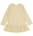 Petit Piao Kjóll - Rib - Modal - Yellow Sun/Dark Off White
