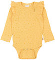 Petit Piao Bodysuit l/s - Rib - Modal - Yellow Sun