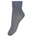 MP Strumpor - Bambu - Rib - Stone Blue