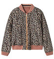 Name It Bomberjacke - Umkehrbar - NkfMariska - Schwarz/Pink m. L