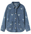 Name It Jeansjacke - NkfMandy - Medium+ Blue Denim/Stickerei Abe