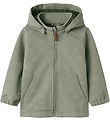 Name It Softshelljacka m. Fleece - NmmAlfa08 - Shadow m. Magiskt
