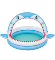 Bestway Planschbecken m. Sprinkler - 163 x 127 cm - Sharktastic
