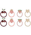 Mimi & Lula Elastic Hair Bands - 8-Pack - Mini Fruit Florence