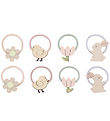 Mimi & Lula Elastic Hair Bands - 8-Pack - Mini Easter