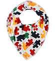Bavoir Bandana Katvig - Blanc av. Puzzle