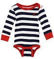 Katvig Bodysuit l/s - Navy/White