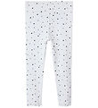 Name It Leggings - Rib - NmfVemia - Bright White/Hearts