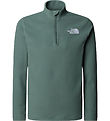 The North Face Fleece Jacket - Glacier - 1/4 Zip - Duck Green