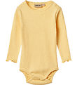 Wheat Bodysuit l/s - Rib - Regitze - Golden Yellow
