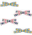 Konges Sløjd Haarspange - 4er-Pack - Mini Bow - White/Rose