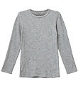 Sofie Schnoor Bluse - Rib - Petrician - Grau Meliert