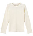 Sofie Schnoor Bluse - PetriciaSY Pointelle - Off White m. Hulmøn