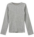 Sofie Schnoor Bluse - PetriciaSY Pointelle - Grau Meliert m. Loc