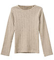 Sofie Schnoor Bluse - PetriciaSY Pointelle - Beige m. Lochmuster
