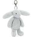 Jellycat Keychain - 18x5 cm - Bashful Silver Bunny Bag