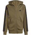 adidas Performance Cardigan - Olive Strata/Schwarz