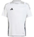 adidas Performance T-shirt - Tiro24 - White w. Grey