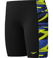 Speedo Swim Trunks - HyoerBoom Panel Jammer - Black w. Yellow