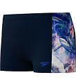 Speedo Badehose - Digital Panel - Navy m. Haie