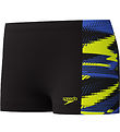 Speedo Swim Trunks - HyperBoom Panel - Black w. Yellow/Blue