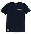Indversk Blue Jeans Stuttermabolur - Nótt