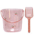 Konges Sløjd Strandset - Hink/Spade - Glitter - Körsbär
