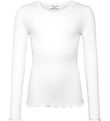 Rosemunde Bluse - Rib - Balta - Neu White m. Spitze