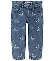 Name It Jeans - Noos - NmfBella - Medium+ Blue Denim w. Butterfl
