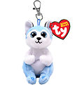 Ty Keychain w. Soft Toy - Beanie Bellies - 10 cm - Thunder