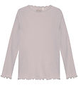 Huttelihut Bluse - Rib - Cloud Grau