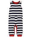 Katvig Overalls - Navy/White Striped