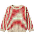 Wheat Blússa - Prjónað - Hljóðlátt - Rauður Stripe
