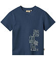 Wheat T-shirt - Legs - Blue Waves w. Print