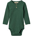 Wheat Bodysuit l/s - Rib - Benny - Green Tea