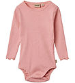 Wheat Bodysuit l/s - Rib - Regitze - Rose