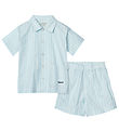 Liewood Set - Leona - Stripe Pure Sky/Creme De La Creme