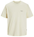 Jack & Jones T-shirt - JorParos - Antique White/GRAPES