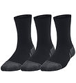 Under Armour Socks - 3-Pack - Black w. Grey