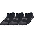 Under Armour Ankle Socks - 3-Pack - Black/Grey