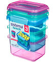Sistema Lunchbox - 400 mL - 3-Pack - Pink/Blue/Turquoise