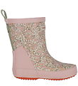 Wheat Rubber Boots - Welly - Ivory Flower Meadow