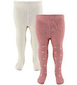 Minymo Tights - 2-Pack - Ash Rose w. Flowers