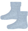 Minymo Socks - 2-Pack - Rib - Winter Sky