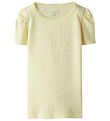Name It Stuttermabolur - Rib - Noos - NmfKab - Pastel Yellow