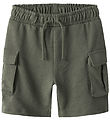 Shorts en Molleton Name It - Cargo - Noos - NkmOllie - Dusty Oli